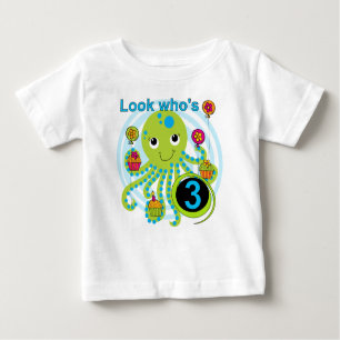 Octopus 3rd Birthday T-shirts and Gifts