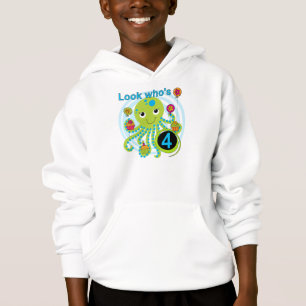 Octopus 4th Birthday T shirts and Gifts
