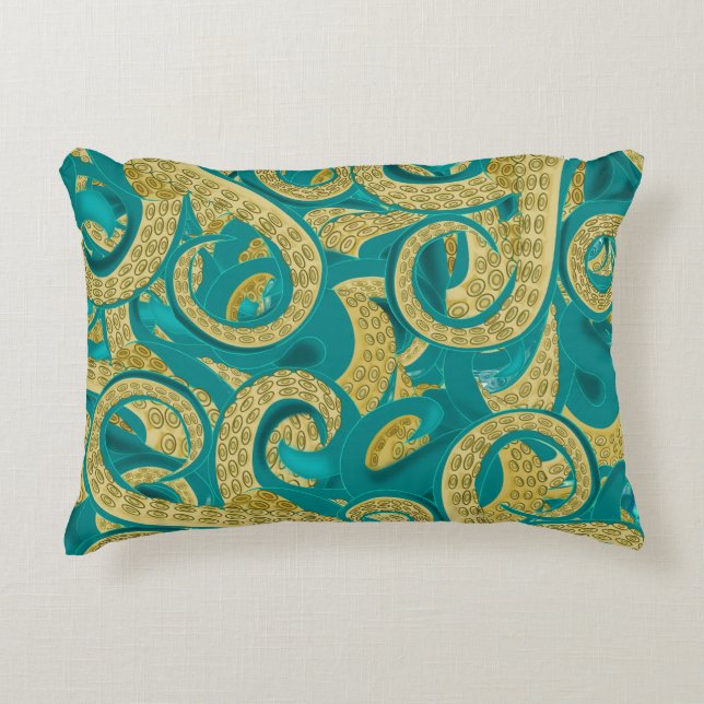 Octopus Accent Pillow (Front)