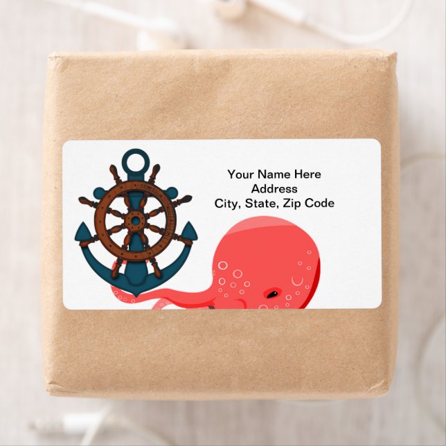 Octopus Anchor Beach  Labels (Insitu)