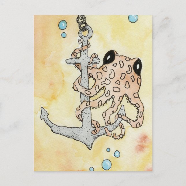 Octopus & Anchor Postcard (Front)