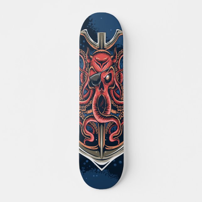 Octopus anchor skateboard (Front)