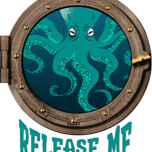 Octopus and porthole T-Shirt