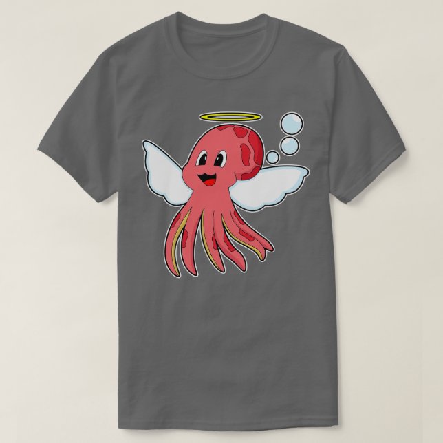 Octopus Angel wings T-Shirt (Design Front)