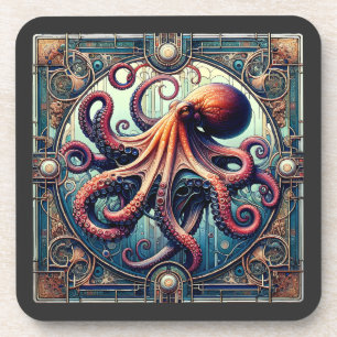 Octopus Art Deco Coaster