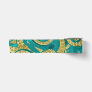 Octopus Art ribbon - Painting Satin Ribbon