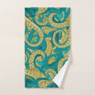 Octopus Art Tentacles Bath Towels - Painting