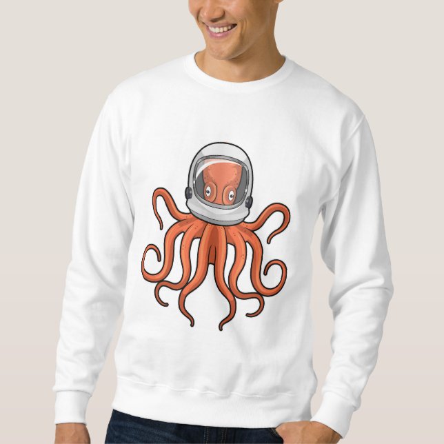 Octopus as Astronaut Sweatshirt (Front)