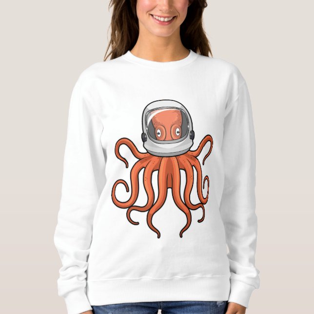 Octopus as Astronaut Sweatshirt (Front)