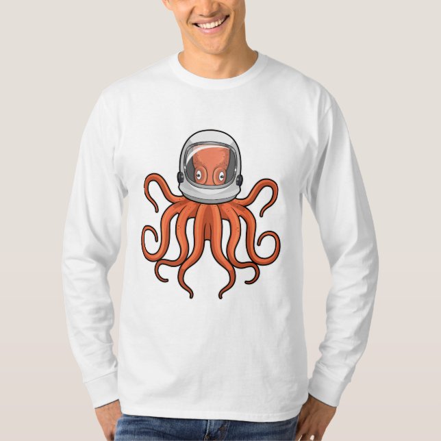 Octopus as Astronaut T-Shirt (Front)