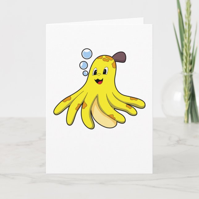 Octopus as Banana Card (Front)