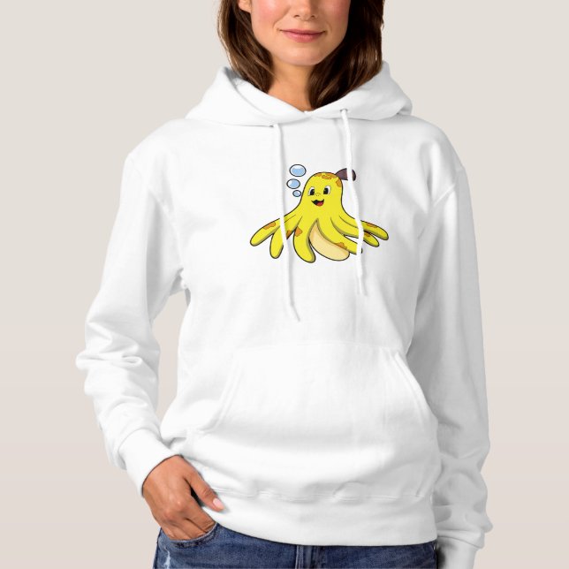 Octopus as Banana Hoodie (Front)
