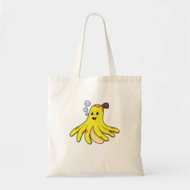 Octopus as Banana Tote Bag (Front)