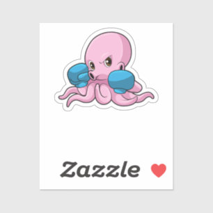 Octopus as Boxer with Boxing gloves