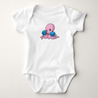 Octopus as Boxer with Boxing gloves