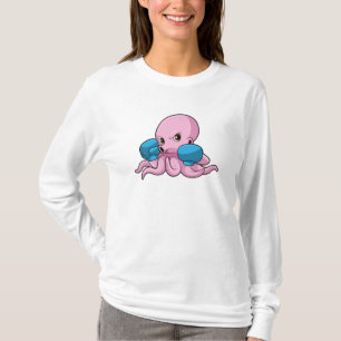 Octopus as Boxer with Boxing gloves T-Shirt