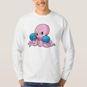 Octopus as Boxer with Boxing gloves T-Shirt