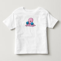 Octopus as Boxer with Boxing gloves