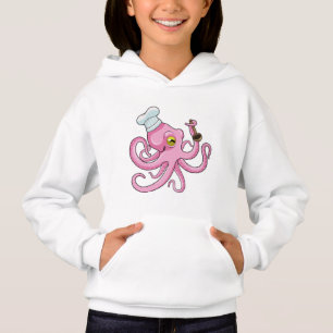 Octopus as Cook with Wooden spoon