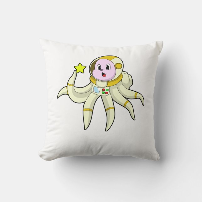 Octopus as Diver with Star Cushion (Front)
