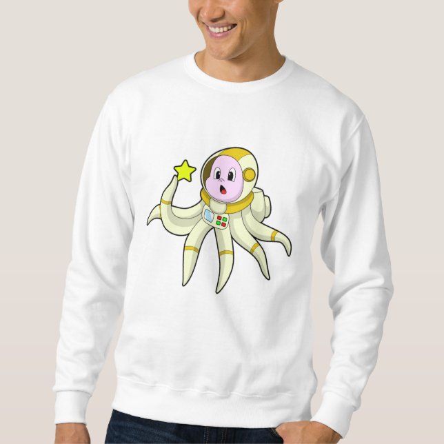 Octopus as Diver with Star Sweatshirt (Front)