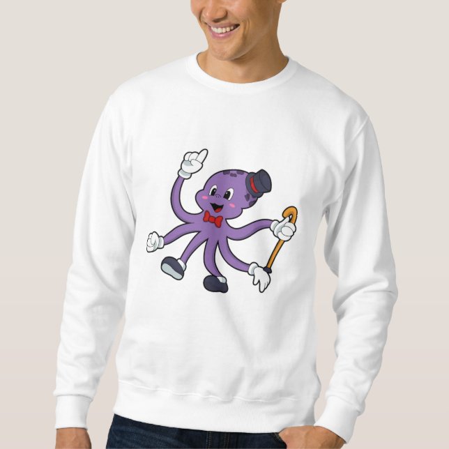 Octopus as Magician with Hat Sweatshirt (Front)