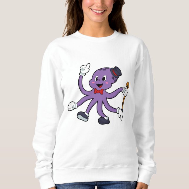 Octopus as Magician with Hat Sweatshirt (Front)