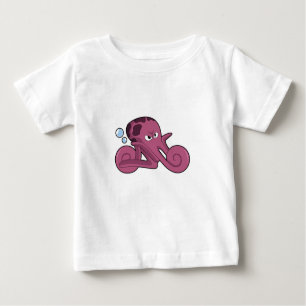 Octopus as Motorycycle Baby T-Shirt