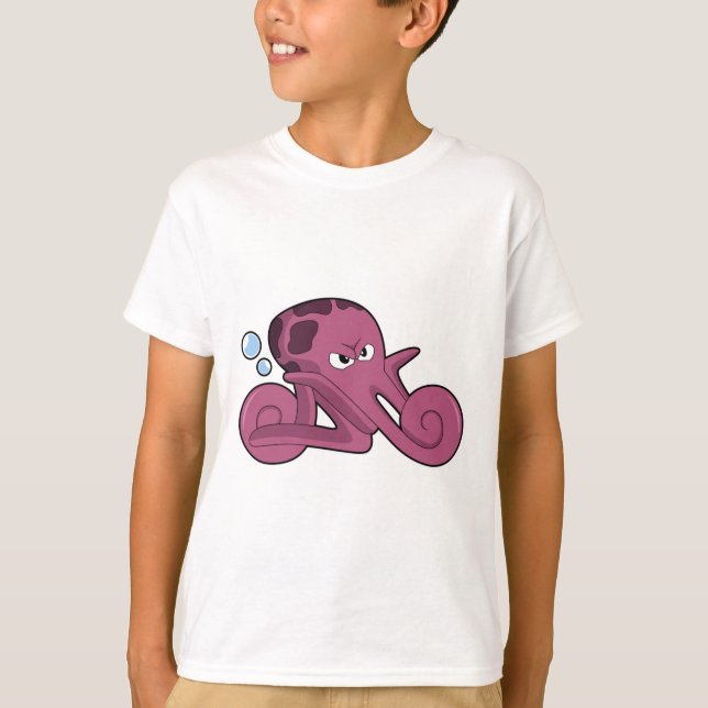 Octopus as Motorycycle T-Shirt (Front)