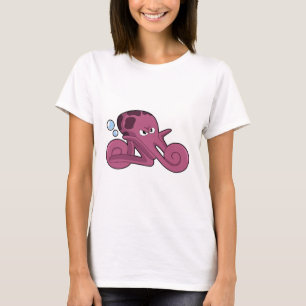 Octopus as Motorycycle T-Shirt
