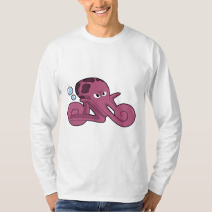 Octopus as Motorycycle T-Shirt