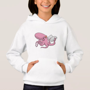 Octopus as Nerd witth Book