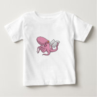 Octopus as Nerd witth Book