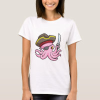 Octopus as Pirate with Sabre & Eye patch