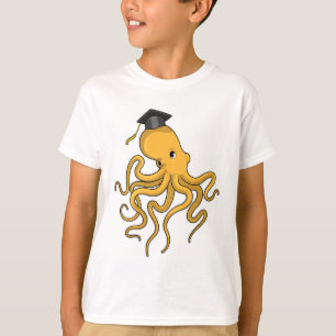 Octopus as Student with Diploma T-Shirt