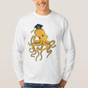Octopus as Student with Diploma T-Shirt