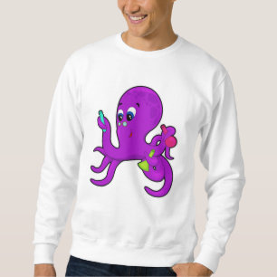 Octopus as Teacher with Laboratory equipment Sweatshirt