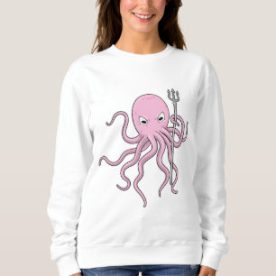 Octopus as Wizard with Trident Sweatshirt