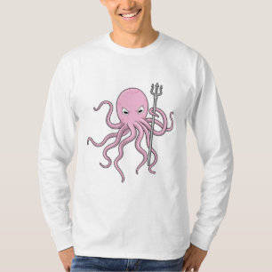 Octopus as Wizard with Trident T-Shirt
