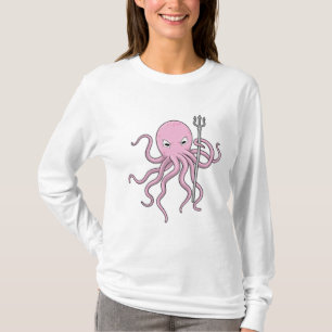Octopus as Wizard with Trident T-Shirt