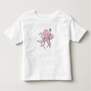 Octopus as Wizard with Trident Toddler T-Shirt