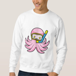Octopus at Diving with Snorkel & Swimming goggles Sweatshirt