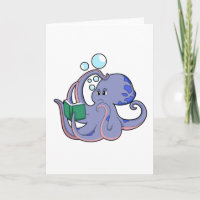 Octopus at Reading with Book