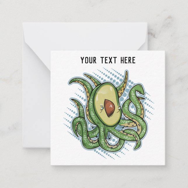 Octopus Avocado Card (Front)