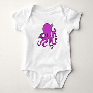 Octopus Baseball Baseball bat Baby Bodysuit