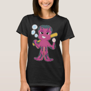 Octopus Baseball Baseball bat Sports T-Shirt