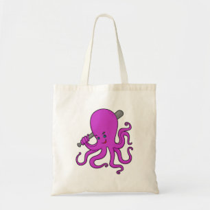 Octopus Baseball Baseball bat Tote Bag