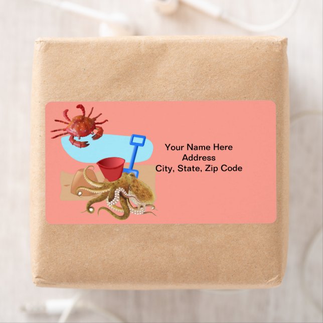 Octopus Beach  Crab Labels (Insitu)