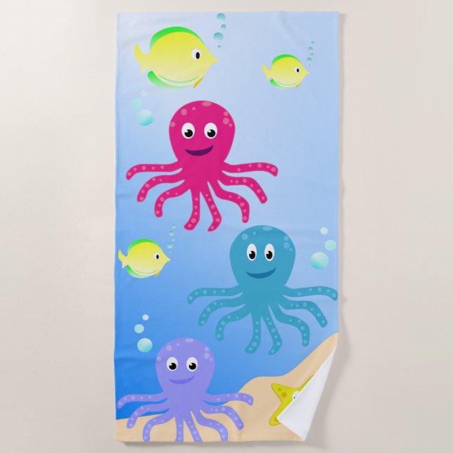 Octopus Beach Towel (Front)
