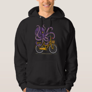 Octopus Bicycle Scuba Diver Cyclist Funny Biker Di Hoodie